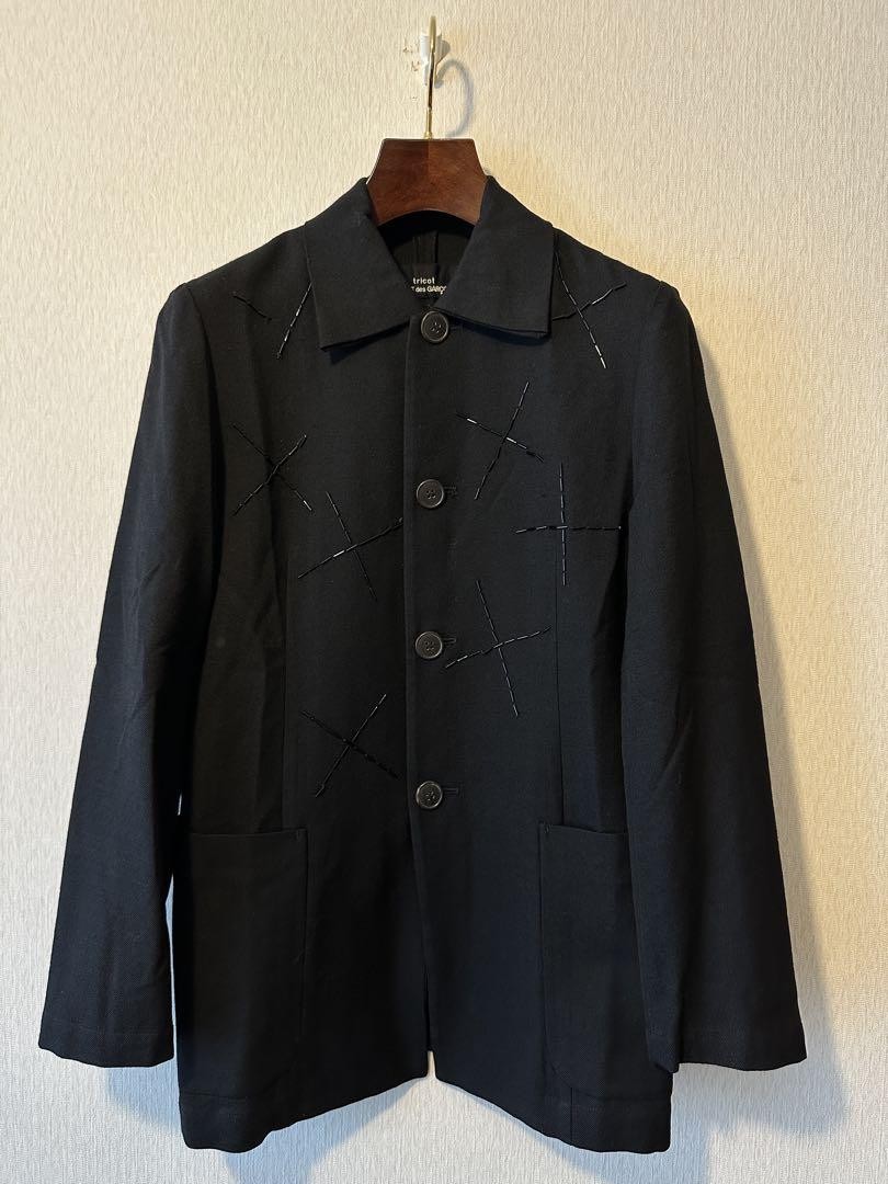 Comme des Garçons 95AW Gabardine Jacket Black Comme des Garçons: Gabardine Garment Treated Jacket