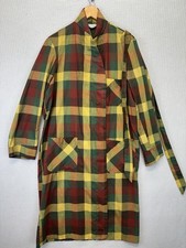 Vintage 1970  s Brent Montgomery Ward Men  s Plaid Robe Med Retro Groovy Bold Belt