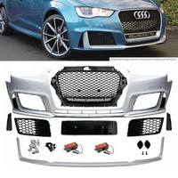 Sport StoßStange Vorne + Wabengrill Schwarz Passt FüR Audi A3 8V 12-16 Kein RS3