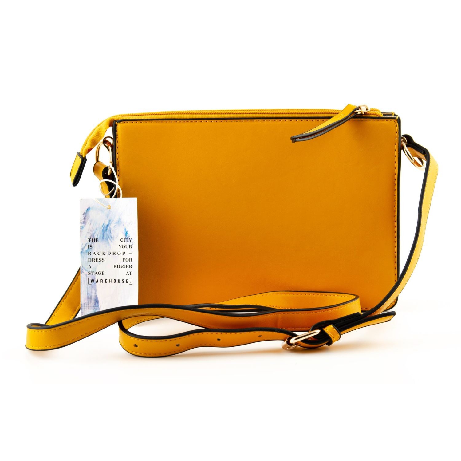 Womens Warehouse Double Gusset Crossboy kleine Posttasche gelb 11790₽