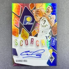 GEORGE HILL 2023-24 PANINI PHOENIX #SCS-GHL SCORCHED (SP /99) AUTO