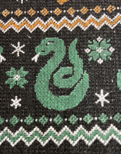 Harry Potter Terry Cotton Tea Towel w Hogwarts Houses Pattern Kitchen Collection - Picture 11 of 16