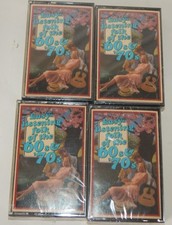 4 NEW sealed Cassette Tape Music Easy Listening Folk of the 60's  70's