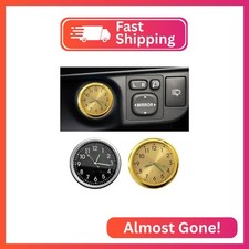 GLSOWEE 2PCS Car Mini Clock, Car Luminous Clo...