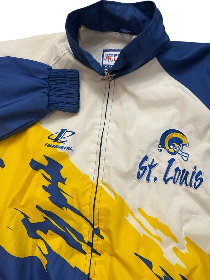 Vintage St. Louis Rams Men's Size Med Jacket L.A. Rams Pro Line Logo Splash 90’s - Image 2 of 4