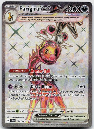 Farigiraf ex 194/162 SV05: Temporal Forces POKEMON TCG Ultra Rare