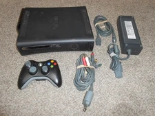 Microsoft Xbox 360 Elite Black Jasper 120GB Console Bundle – Works Good