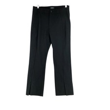 AYR Womens 8 The Sizzle Front Seam Stretch Crop Split Cuff Black Pants Minimal