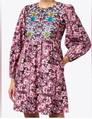 $525 FIGUE SZ S Lucie Mini Dress In Black Berry NWT