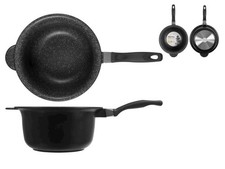 Casserole H&H Antiadhésive En Pierre Avec Manche En Bakélite 26 Cm