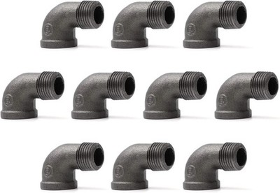 1/2'' 90 Degree Pipe Fitting Elbow, Home TZH 1/2'' NPT Male X NPT Female Elbow, Th