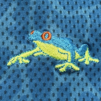 Y2K Oakley Blue ''Frogskin'' Athletic Frog Board Shorts M Surf Rare Logo Vintage