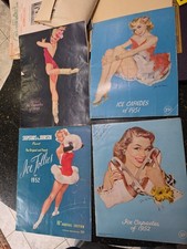 Oryginalny 1945 1951 1952 Ice Follies Capades Pamiątki Programy Disney Kopciuszek