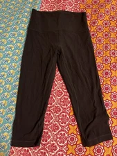 Lululemon Align Crop Black Sz 8