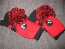 2 Scott Edwards knit pom pom head covers both have adjustable loft dials