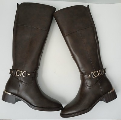 calvin klein Women's Daphny Tall Block Heel Boots Size 6