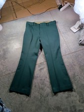 true vintage 70s talon zip perma press knit fabric textures flared trousers