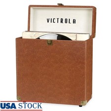 Vinyl Record Storage Case 30 Records W/ Easy Carry Handle Heavy Duty Design New