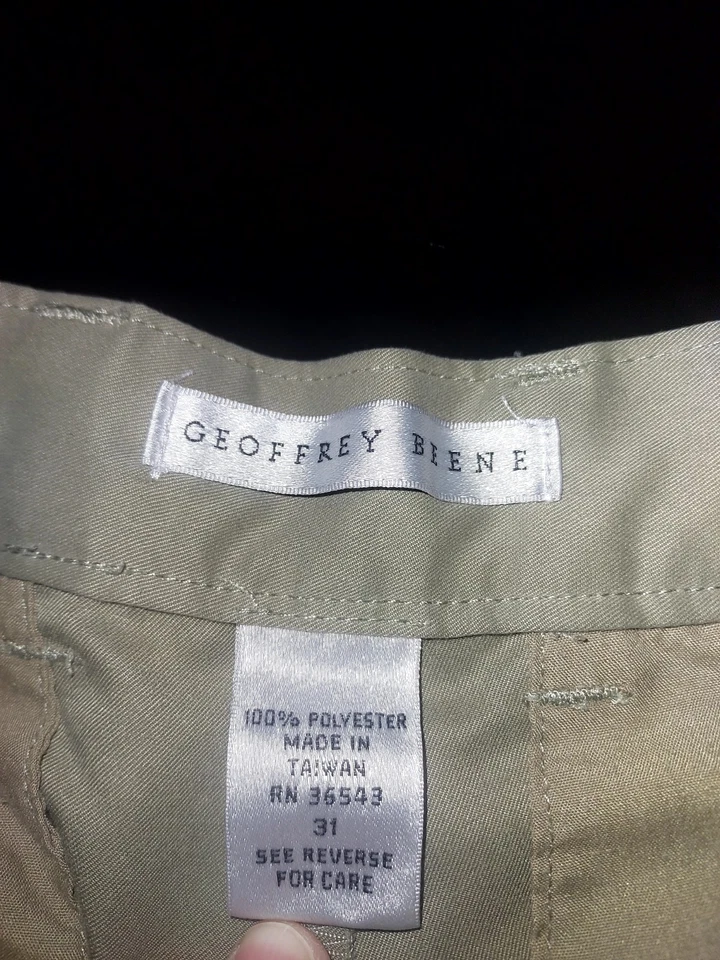 Pantalones Cortos Hombre Geoffrey Beene Caqui Talla 31 Nuevos Sin Etiquetas Foto 3 de 4