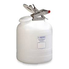 JUSTRITE 12260 Safety Disposal Can,2-1/2 gal,Corrosives 3NKH6