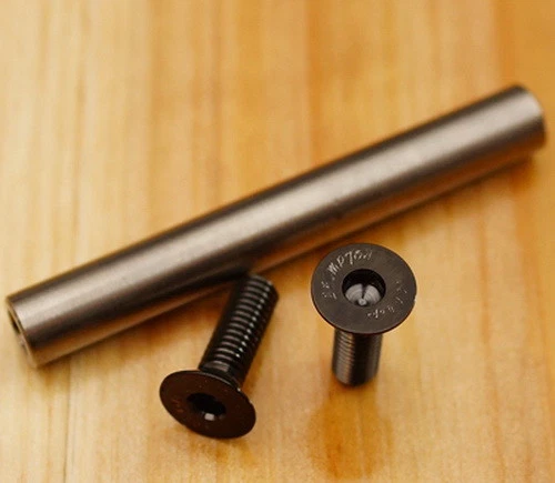 Titanium Rear Triangle Pivot Hinge Axle with TC4 Ti Bolts Spindle for Brompton