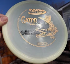 FAF Gator Champion Puddle Flat (Rare 4) Glow Disc Golf Innova New Gold OOP #4170
