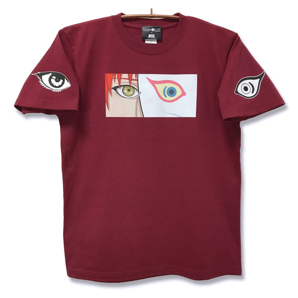 TEXHNOLYZE x NUMBER 3 Behind The Mask T-shirt BURGUNDY Limited