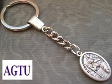 U PICK SAINT KEYCHAIN Keyring Key Ring Saints Religious Patron Medal Keys AGTU