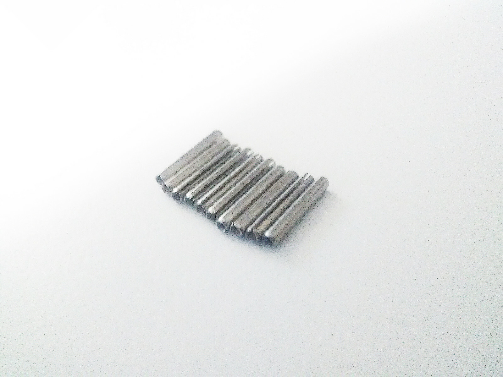 10X Slotted Spring Roll Pin 1/16 x 7/16 Zinc Coated High Carbon Steel