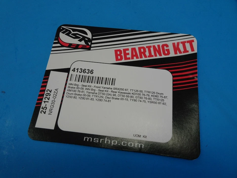 Rodamiento de rueda disco tambor delantero trasero Kawasaki Yamaha Malcolm Smith 25-1292 413636 Foto 3 de 4