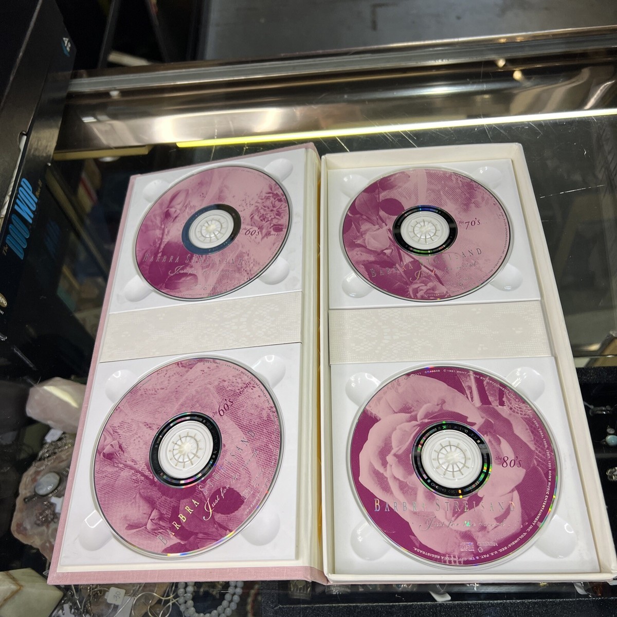 BARBRA STREISAND: JUST FOR THE RECORD: 4-CD Box Set w/ Booklet VG