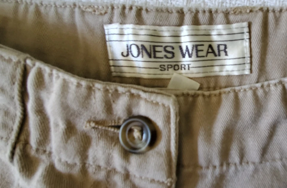 Pantalones Cortos Deportivos Jones Wear Mujer 10 Caqui Chino 100% Algodón Beige Foto 2 de 4