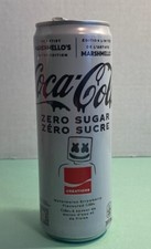 COCA COLA ZERO SUGAR Marshmello's Watermelon Strawberry Aluminum Tin Can