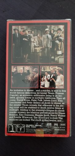 Murder By Death VHS Sealed 1985 Peter Falk RCA Columbia 33 - Picture 2 of 2
