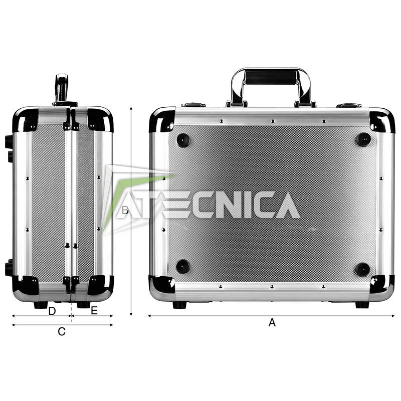 Valigia portautensili vuota in alluminio Fervi 0681 borsa porta attrezzi - Immagine 3 di 4