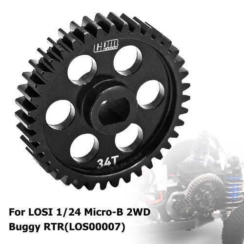 PINION GEAR TRANSMISSION CASE W. MAIN GEAR SET FOR LOSI 1/24 MICRO-B BUGGY - Picture 6 of 34