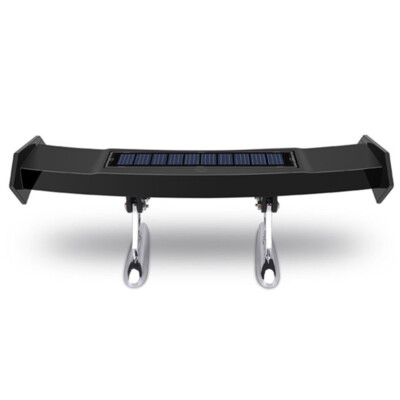 Rear Spoiler Flashing Warning Wing Mini Solar LED Car Tail Light W/Smart Sensor