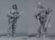 1/35 Scale Modern Masked Soldiers Resin Figure Set – Tactical Urban Diorama Kit