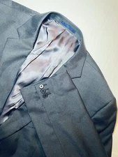 charles tyrwhitt Men’s 48R Wool Blazer Sport Coat Jacket Classic Fit Gray READ