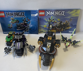 LEGO Ninjago 70733 Blaster Bike & 70722 Overborg attack w/ manual No Minifigures