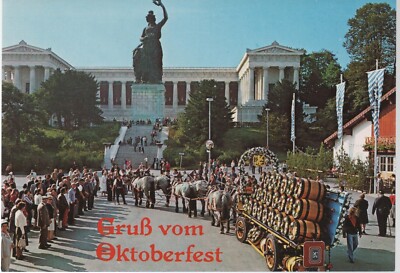 Postcard Munich Oktoberfest, Unused c1970s, Vintage good shape