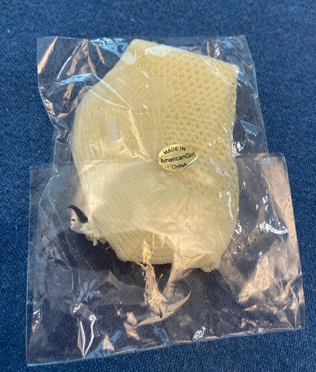 SAOLA Nuova bambola American Girl 18"" Samantha's Lawn Party CALZINI SOLO NUOVI CON SCATOLA crema pizzo perfetto come indicato