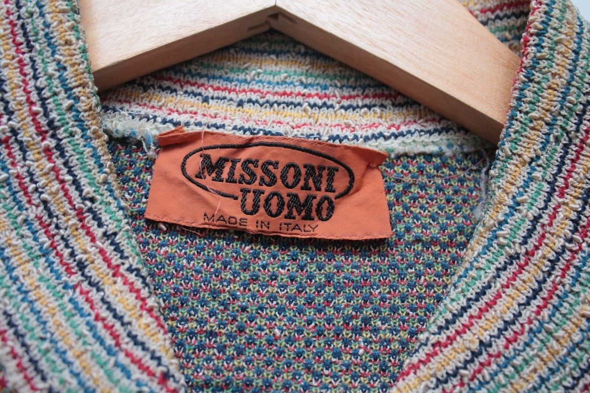 MISSONI UOMO ウール　 Made in Italy Missoni UOMO Made In Italy Vintage Knitted Sweater 44 | eBay