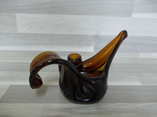 ART DECO ASCHENBECHER MUNDGEBLASEN GLAS PFEIFFENSTÄNDER MIT STREICHHOLZHÄLTER - Bild 3 von 5