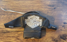 Harley Davidson Faux Leather Jacket Tiny 5x3 inches Ornament