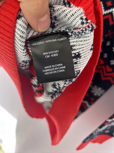 Marvel Captain America Ugly Christmas Sweater Mens Size 2X Navy New