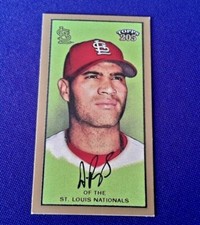 2002  TOPPS 205 MINI DRUM ALBERT PUJOLS VARIATION #275 NRMT OR BET 2ND YR 2003