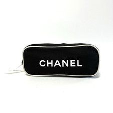 Chanel Pouch Purse Cosmetic Pouch Canvas Authentic Rank A From Japan 393