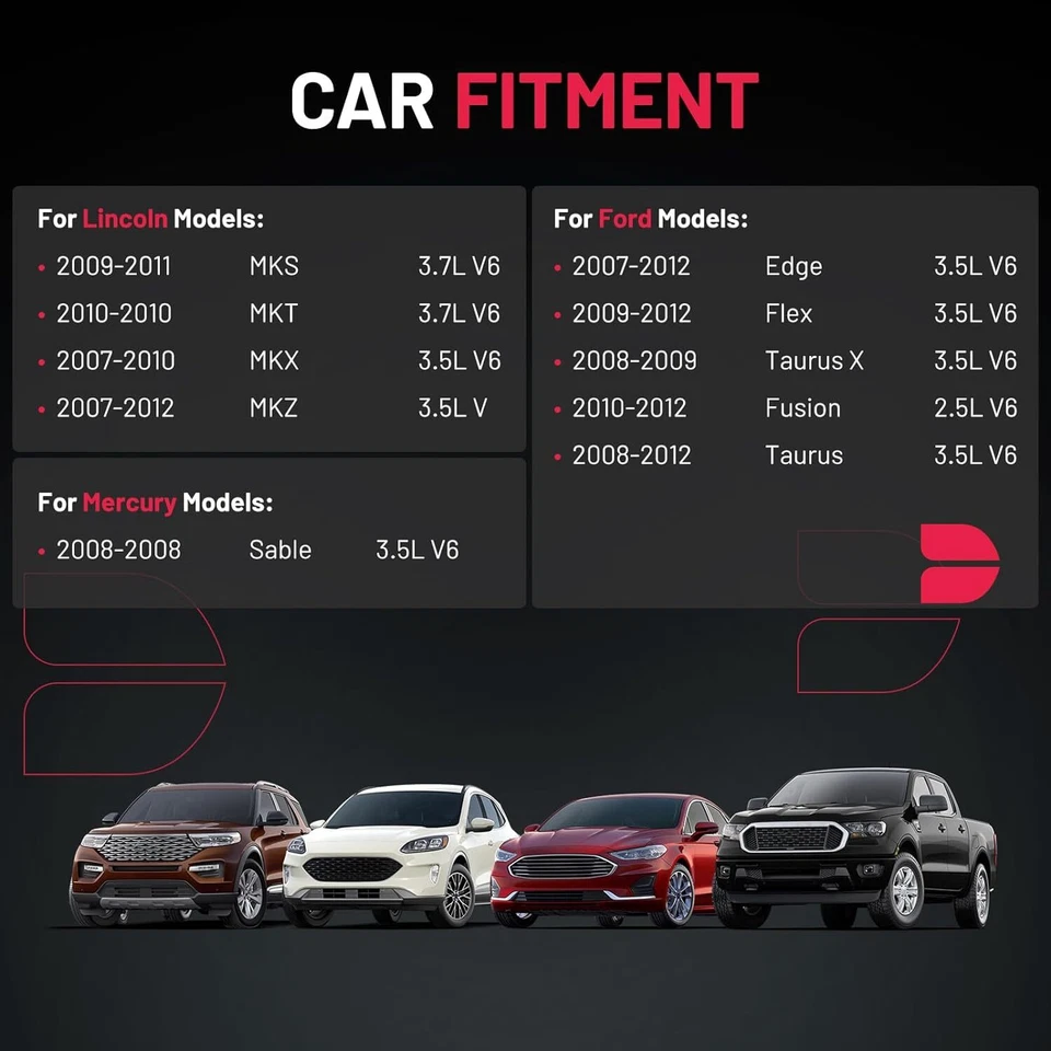 Pacote com 6 bobinas de ignição UF553 e vela de ignição para 2007-2012 Lincoln MKZ 3.5L V6 - Imagem 3 de 4