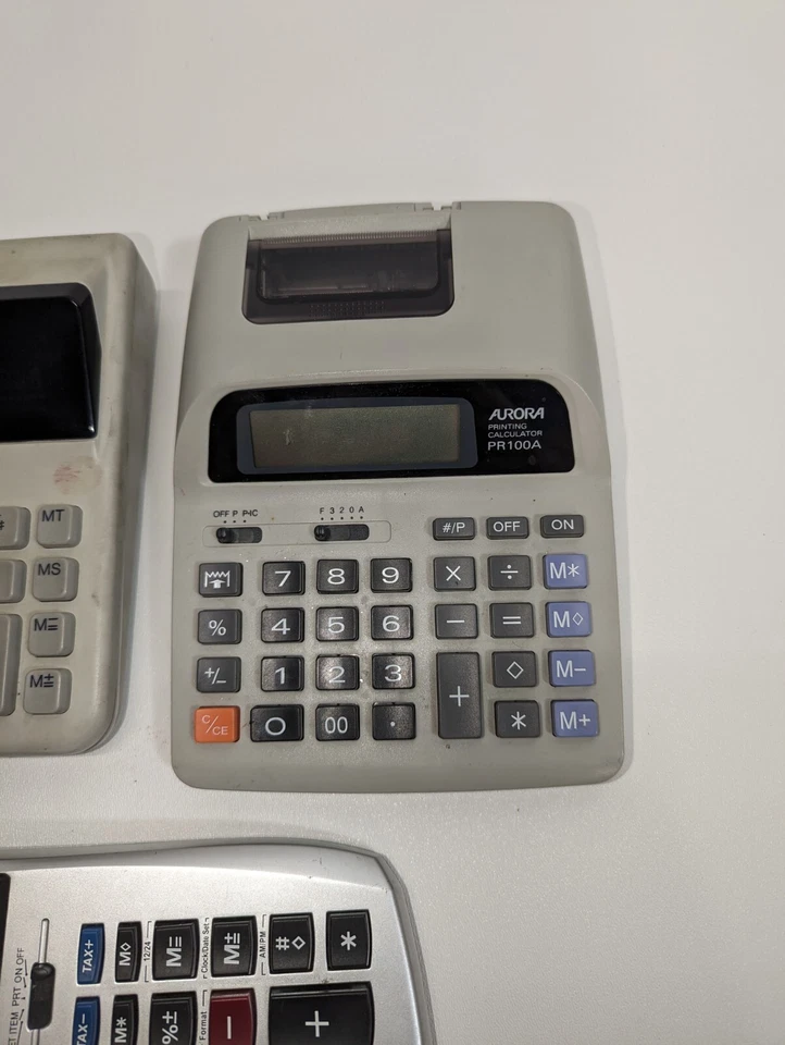 CANON P23-DH, TI 5033ll , Aurora PR100A DESKTOP CALCULATORS FOR PARTS OR REPAIR - Image 2 of 4